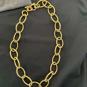 Julie Vos Elegant Gold Oval Link Necklace